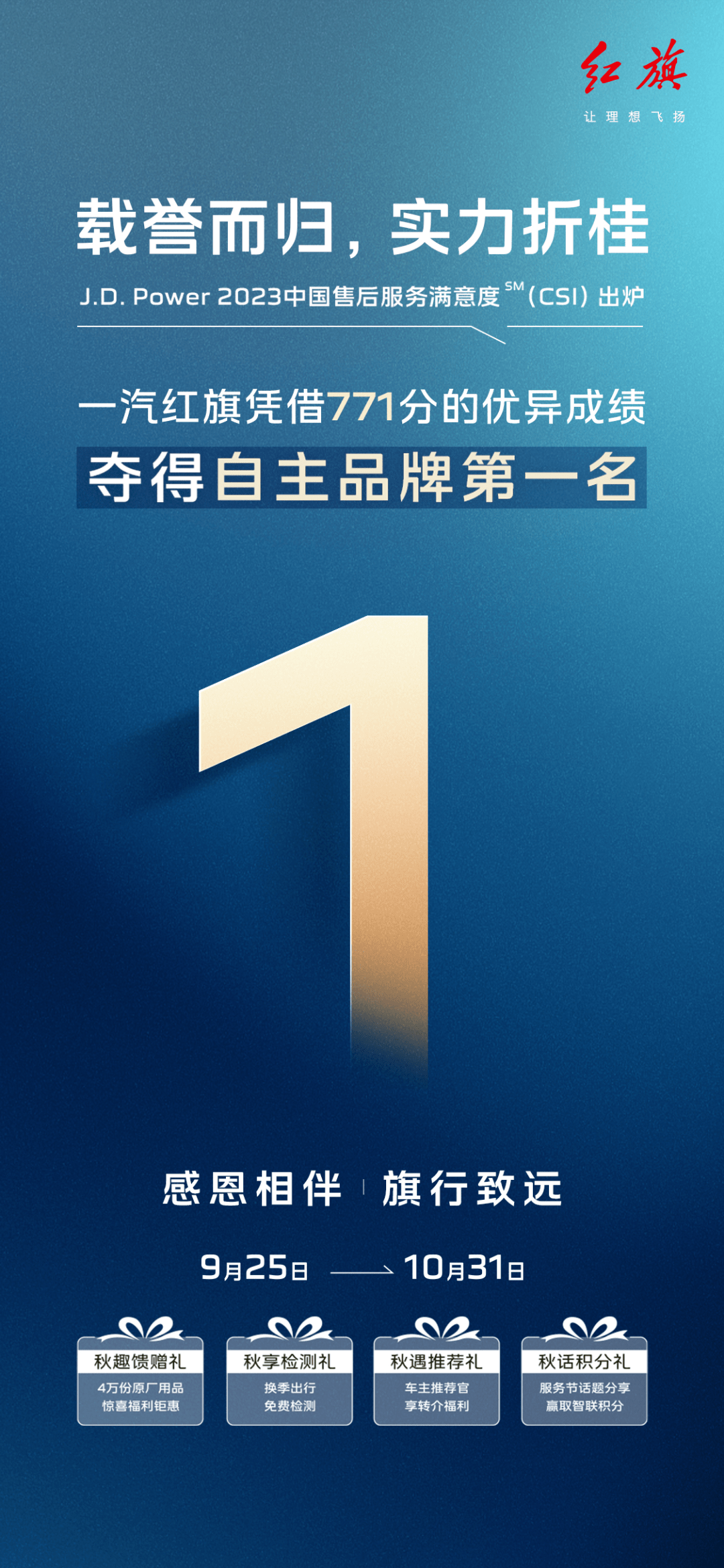 亿博2023中国售后服务满意度研究成绩发布 红旗位列自主品牌首位(图2)